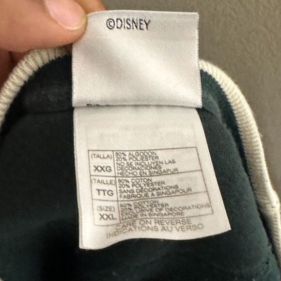 Official The Disney Store Teal Retro Sweater Men 2XL Winnie The Pooh Crew Neck - Picture 4 of 12